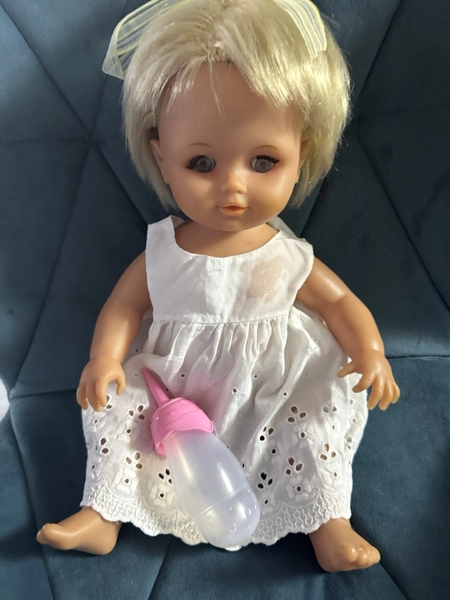 Tiny Tears 1980s From Tonka Toys - Unmarked Vintage Baby Doll - Wonky Eye
