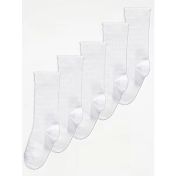 Cotton Rich Heart Pointelle Knee High Socks 5 Pack