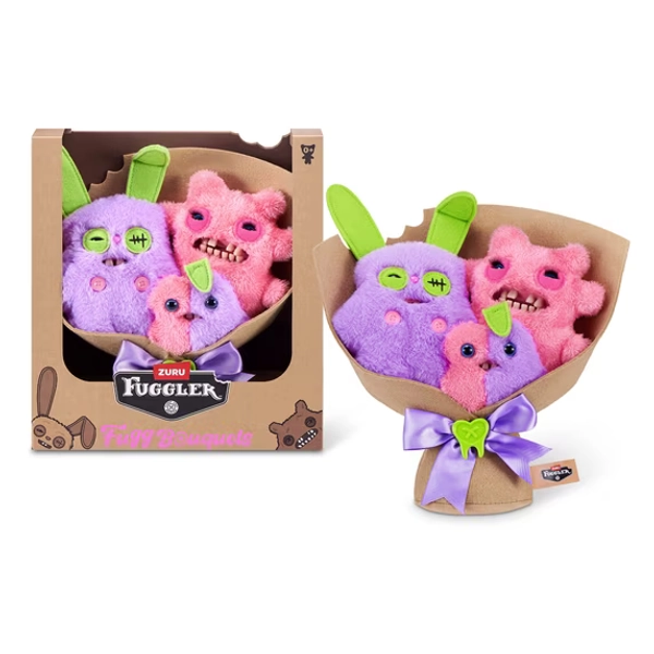 Fuggler Bouquets 2 x 9 Inch, 1 x 3.5 Inch Fugglers (Rabid Rabbit, Sir Nobbynuts, Nobbybits) by ZURU