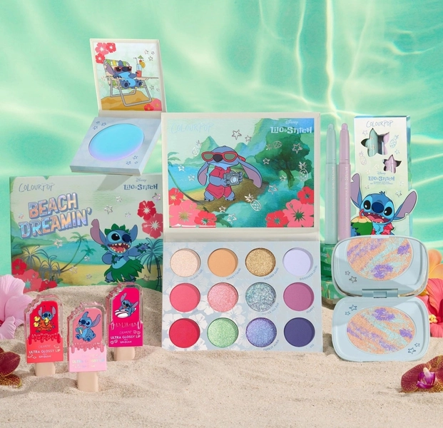 Colour Pop Disney Lilo &amp; Stitch Makeup Bundle Eyeshadow Palette Lip Gloss NEW