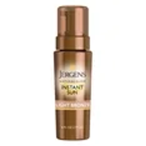 Jergens Natural Glow Instant Sun Sunless Self Tanning Mousse, Light Bronze, 6 fl oz