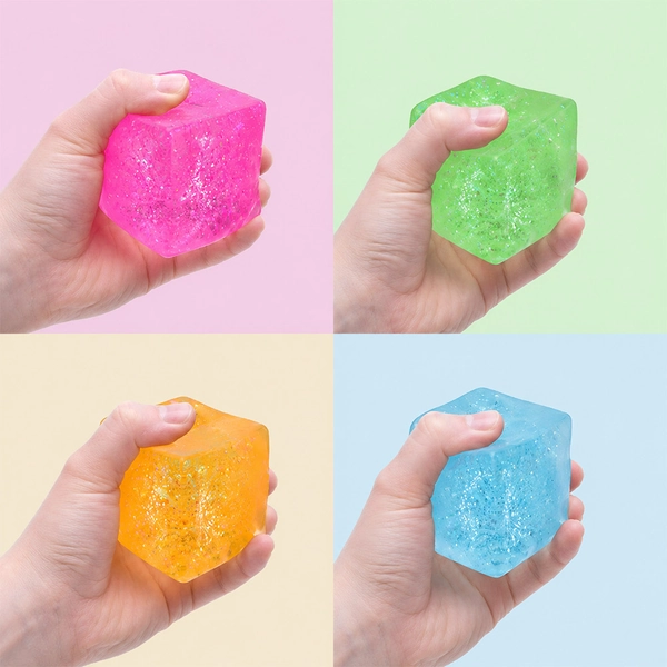 Large Squish Fidget Ice Cube - Random Assorted Colour
