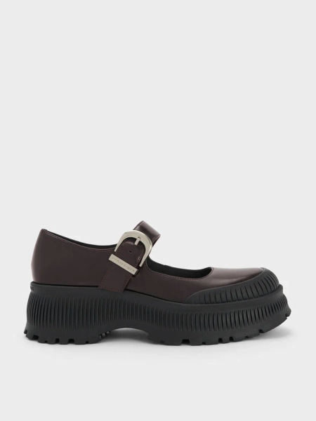 Darra Ridged-Sole Platform Mary Janes