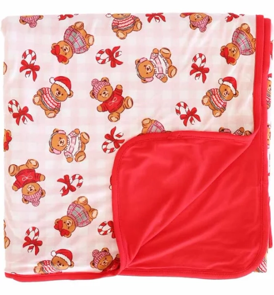 Beary Christmas Double Sided Bamboo Blanket