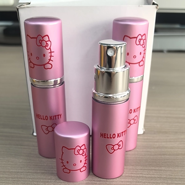 A set of 3pcs - Sanrio Kitty Cat bottles - decorative spray bottles - cute perfume spray bottles - liquid cosmetic bottles - suitable for dividing and storing perfumes, toners and other liquids - shipped from the US mainland warehouse