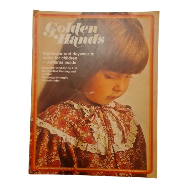 Vintage Golden Hands Magazine Part 59 Vol 4 1971 Childrens Clothes Knit Crochet