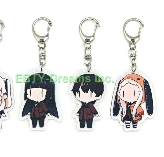 Set of 4 Kakegurui Anime Acrylic Keychain