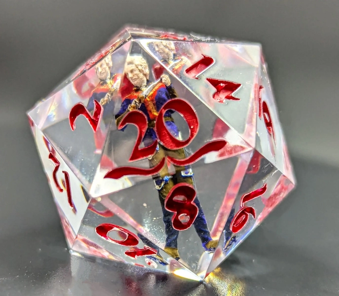 Astarion d20 (Handmade Baldur's Gate Character Die)