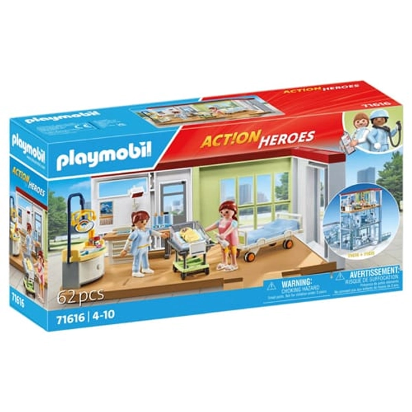 PLAYMOBIL 71616 Action Heroes: Maternity Ward
