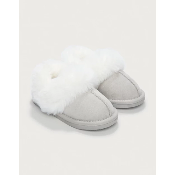 Faux Suede & Fur Mule Slippers | Children's Pyjamas | The  White Co...