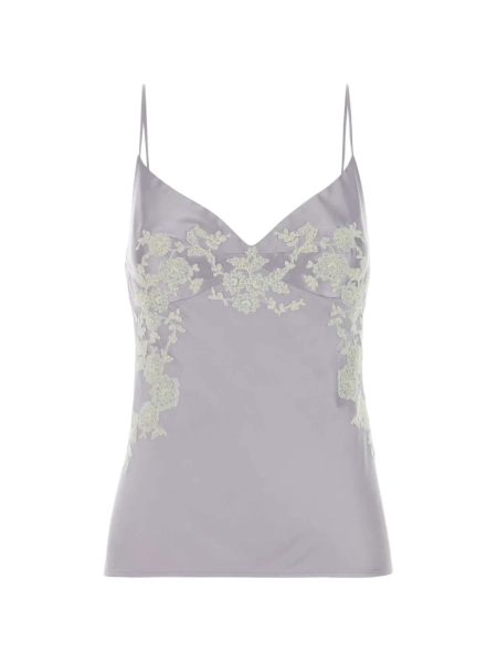 Ermanno Scervino haut en satin à détails en dentelle | 40