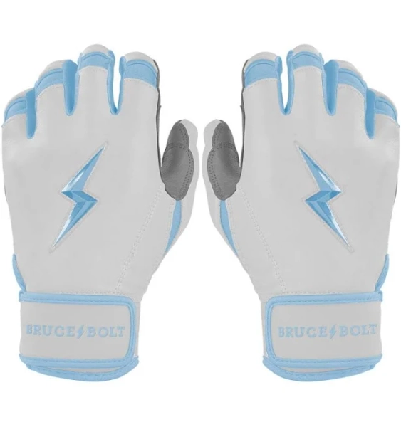 Bruce Bolt Kids' Chrome Series Short Cuff Batting Baseball Gloves