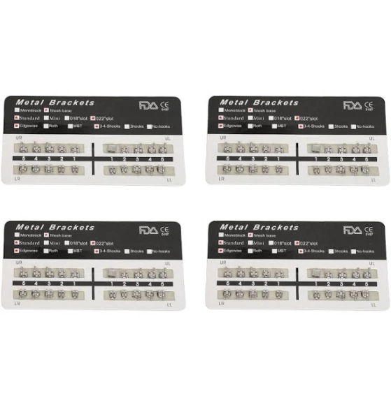 Fyydes Teeth Brackets Braces, Easy Bonding Brackets Braces Firmly Fitting For Daily Use