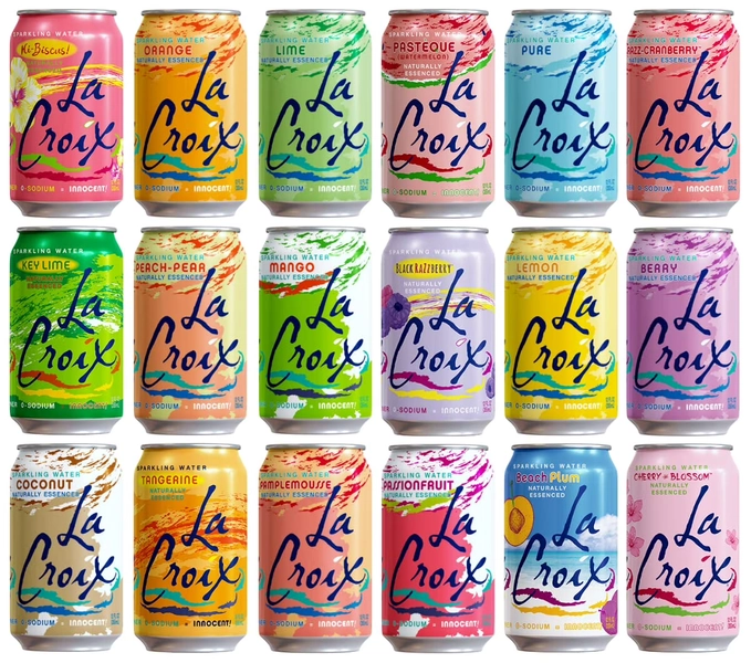 La Croix Sparkling Water Variety Pack, 12 Fl Oz Cans - In Sanisco Box (18 Pack) - Walmart.com