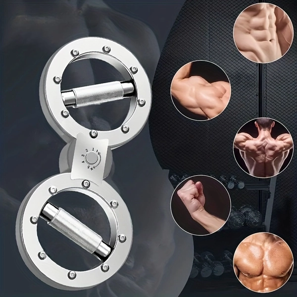 [Durable Speed Arm Machine] Durable Adjustable Resistance Speed Arm Machine | 360° Rotating Forearm Trainer & Grip Strengthener with Dual Wheels, Stainless Steel - Core, Chest, Triceps & Biceps Workouts for Home Gym, Boxing, Combat Training - No Power Needed, Use, Sleek Fitness Equipment, Compact Design, Sturdy Build, Hand Exerciser, Boxing Athletes