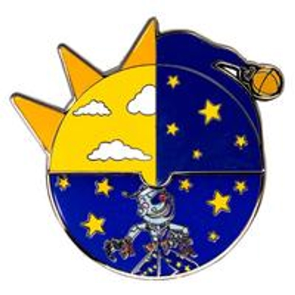 Loungefly Five Nights at Freddy's Sun and Moon Spinning Enamel Pin GameStop Exclusive