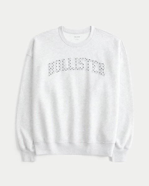 Hollister Feel Good Trapped Dot Logo Graphic Sweatshirt