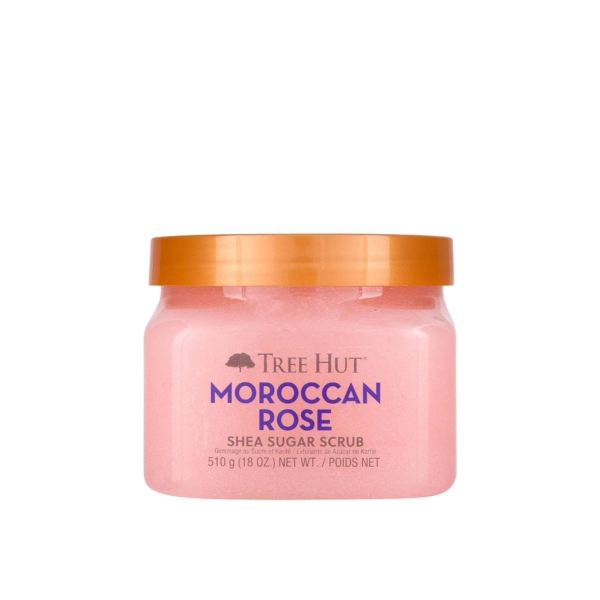 Tree Hut Gommage Sucre au Beurre de Karité Rose Marocaine 510g