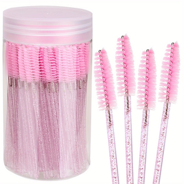 Eyelash and Eyebrow Brushes 20pcs - Not Waterproof, Free of Ammonia, Easy Eyelash Mascara Application and Eyelash Extension, Travel Package Hair Removal