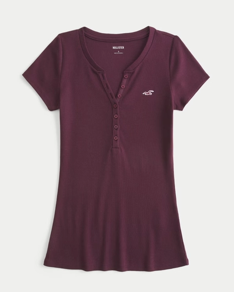 Short-Sleeve Icon Henley