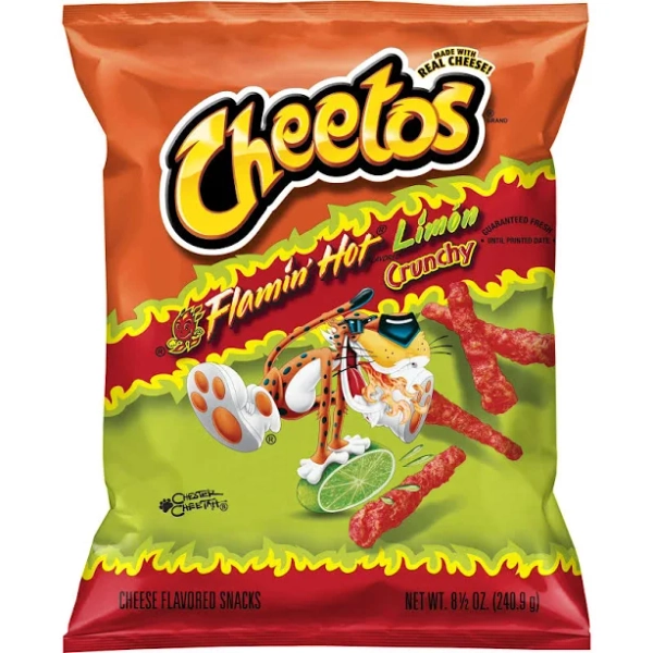 Cheetos Crunchy Flamin' Hot Limon Cheese Snacks