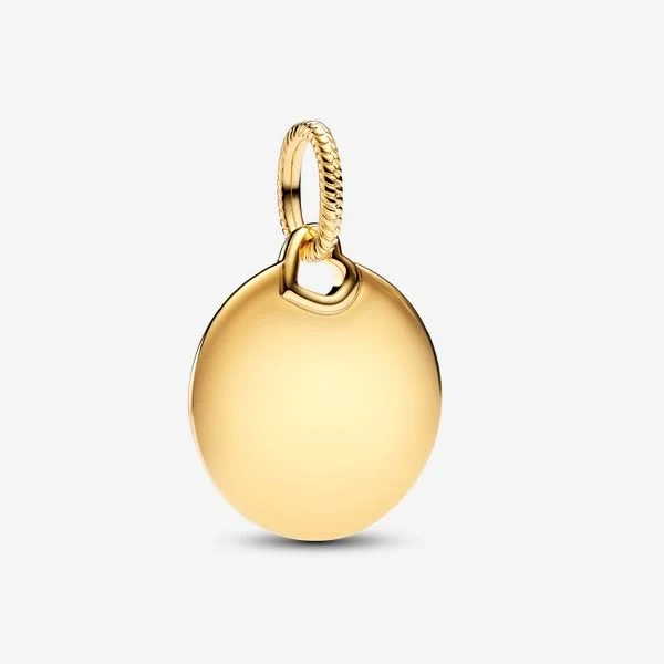 Pandora Engravable Round Tag Pendant