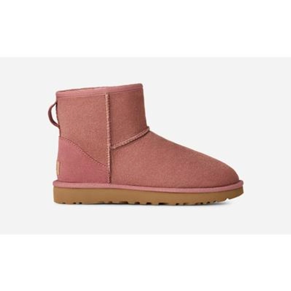 UGG® Women's Classic Mini II Sheepskin Classic Boots in Pink Dawn, Size 8