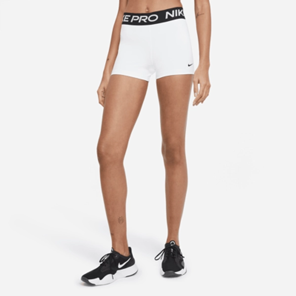 Women's Nike Pro 3" Shorts in White | CZ9857-100