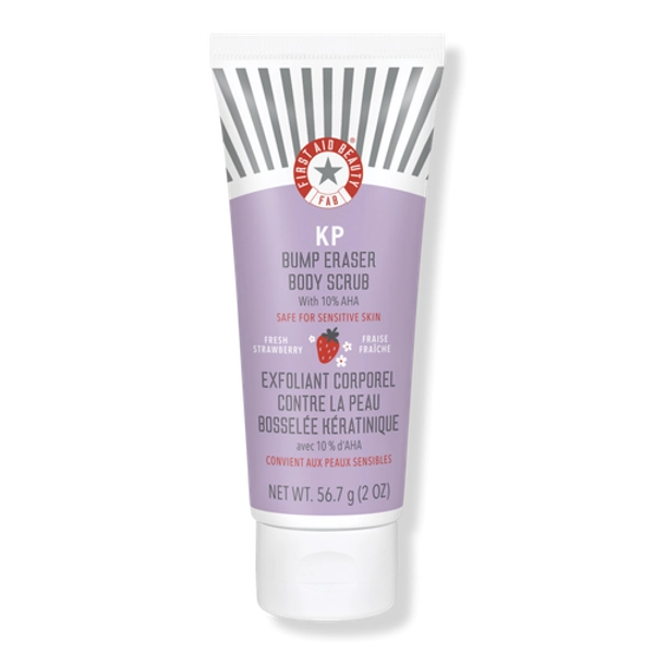 Travel Size KP Bump Eraser Body Scrub with 10% AHA - Fresh Strawberry