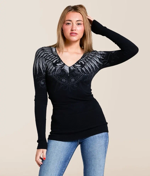 Medium Black Blade Killer Tunic Sweater