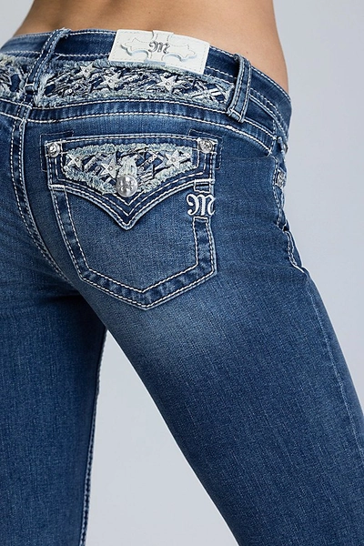 Miss Me Starlit Bootcut Jeans in Med/Dark Wash, Women's at Urban Outfitters