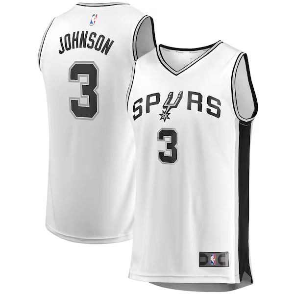 Men's San Antonio Spurs Keldon Johnson Fanatics White Fast Break Association Jersey