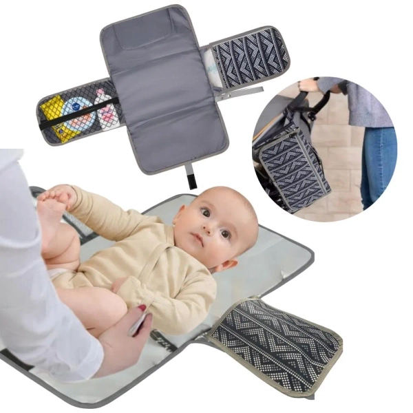 Cambiador Portatil Para Cambiador Pañales Bebe Impermeable