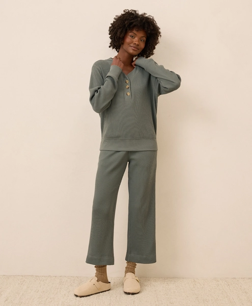Women’s Thermal Waffle Lounge Set made with Organic Cotton | Pact
