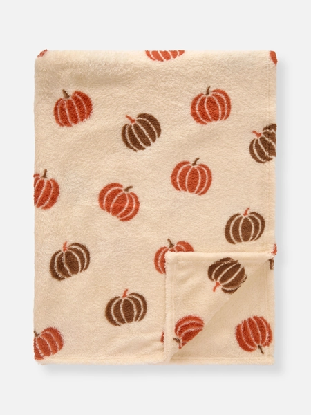 Soft-Touch Harvest Pumpkin Throw