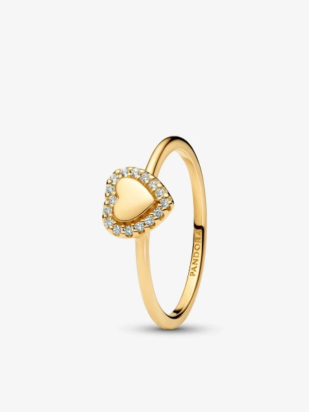 Engravable Heart Halo Ring