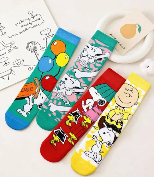Snoopy Creative Cartoon Pattern Soft Socks