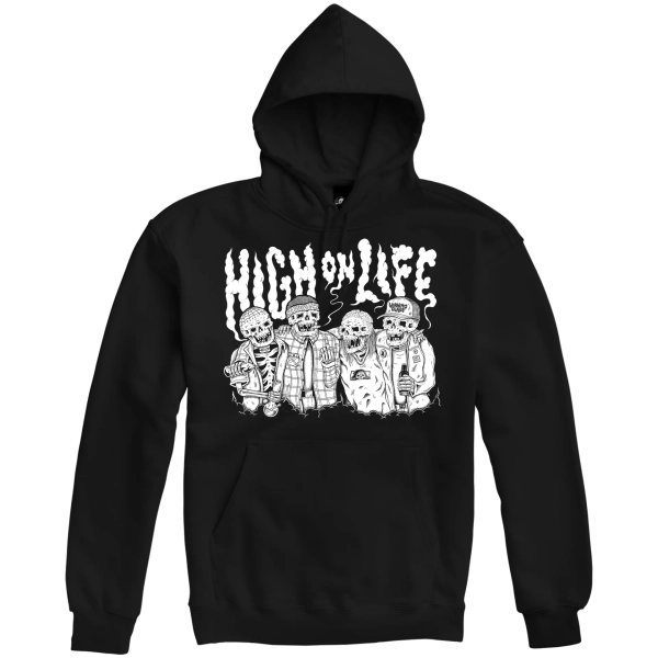 High On Life Hoodie - Black - S / BLACK