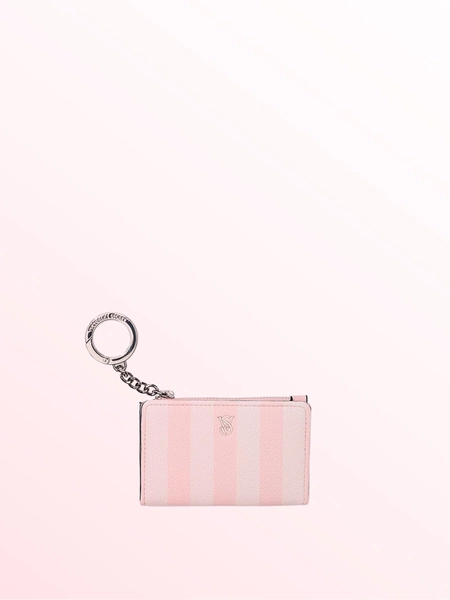 Iconic Stripe Pink Foldable Card Holder Keyring - Size ONE