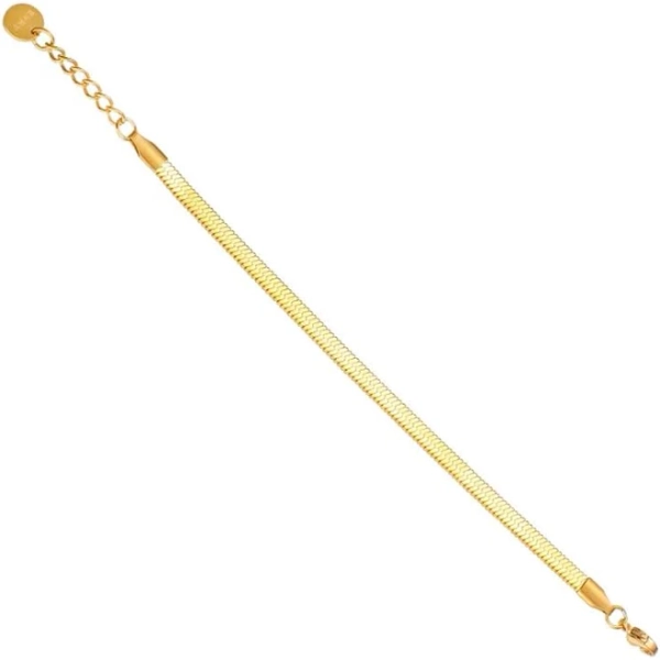 18K Gold Waterproof Shining Snake Bracelet