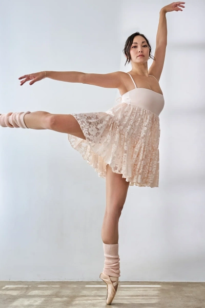 Lace Pirouette Babydoll Dress - Tutu Pink - XXS