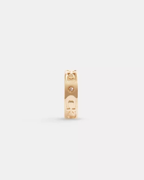 Gold Signature Kissing Ear Cuff