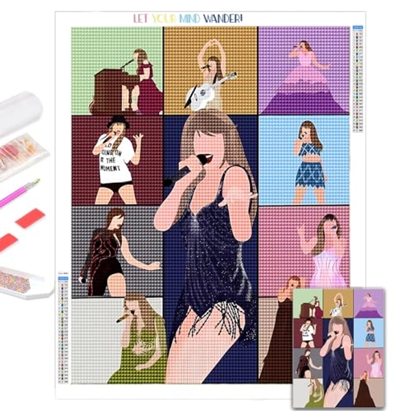 LETISH 5D Diamond Painting for Adults,DIY Diamond Painting Kits,Diamond Painting Kit Art for Wall Home Decor Arts Craft (P 15.75x19.68)