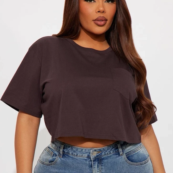 fashion nova Short Sleeve Cropped Bodysuit
