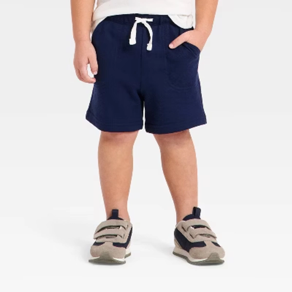 Toddler Boys' Pull-On Knit Shorts - Cat & Jack™ Navy Blue 18M