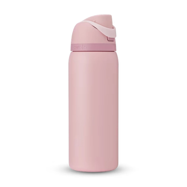 Owala FreeSip Stainless Steel Water Bottle, 32oz, Rose Quartz