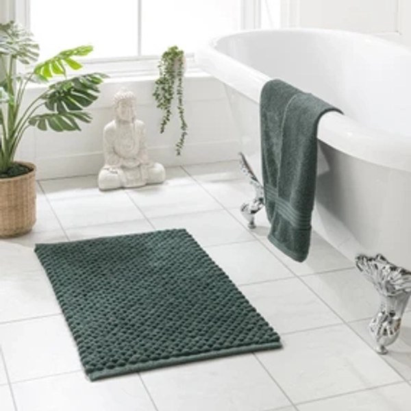 Forest Green 100% Recycled Pebble Bath Mat