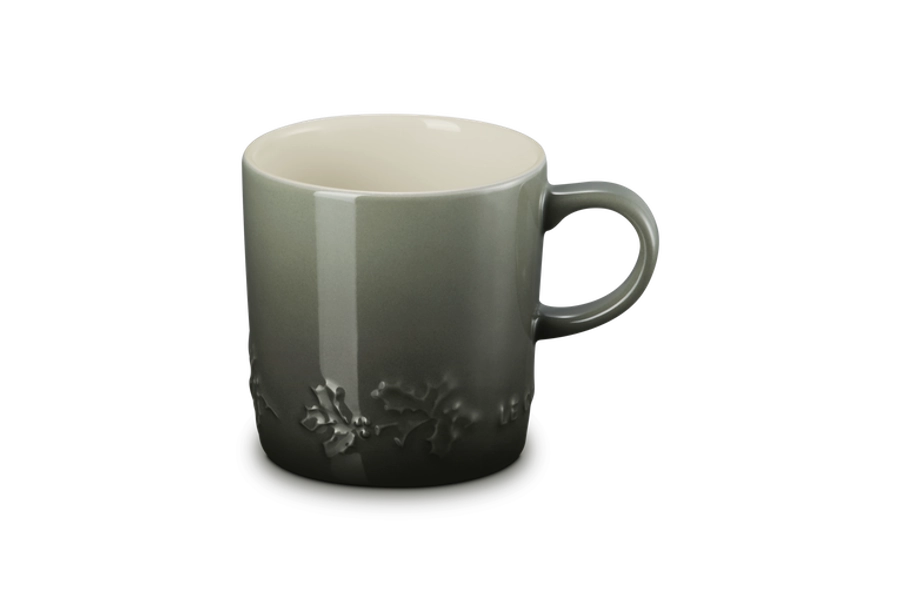 Stoneware Holly Mug