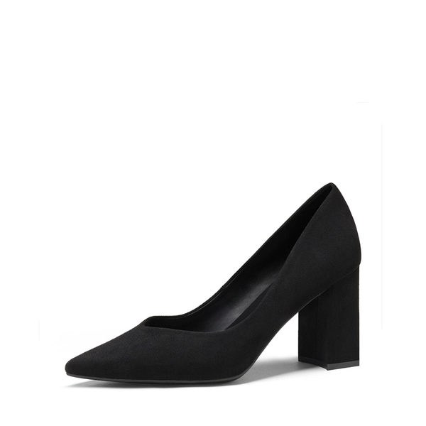 Pointed Toe Chunky High Heel Pumps
