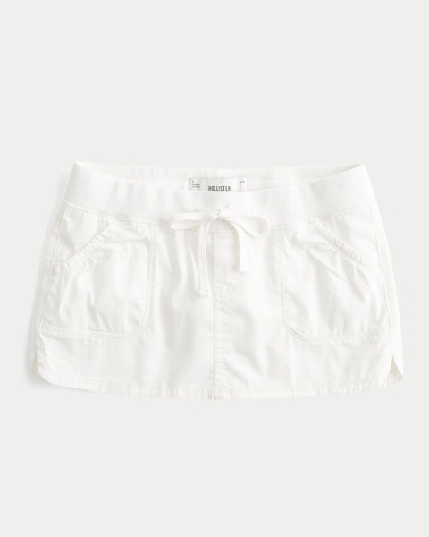 Hollister Remi Ultra Low-Rise Poplin Micro Mini Skort